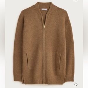 J. Crew full zip flight sweater jacket NWT